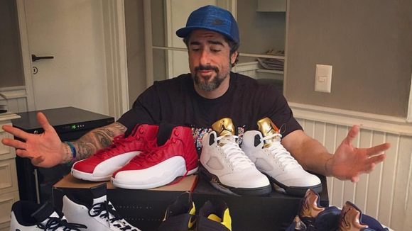 Lançado em 1989, este tênis da Nike com três cores e que leva o nome de um ex-jogador de basquete mudou a vida de Marcos Mion há 37 anos: 'Começaram a me enxergar'