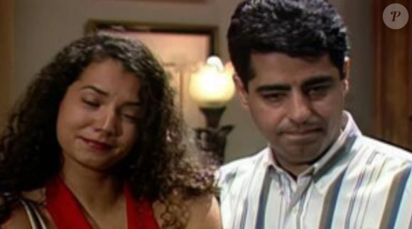 Fernando Wellington com Monica Carvalho na novela 'História de Amor'