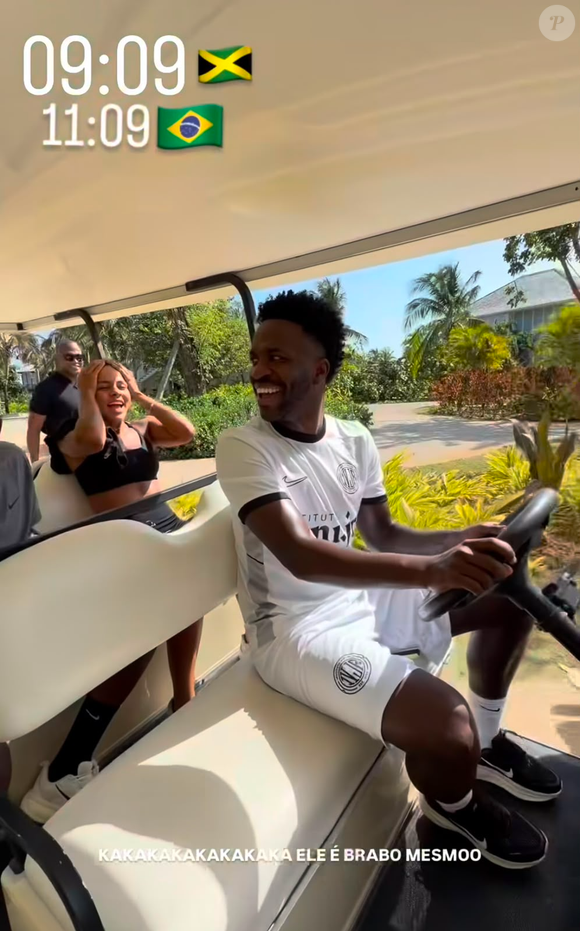 Após reatarem o namoro, Virginia Fonseca expôs um momento inusitado de Vini Jr. durante viagem romântica à Jamaica e caiu na risada com o 'vacilo' do jogador