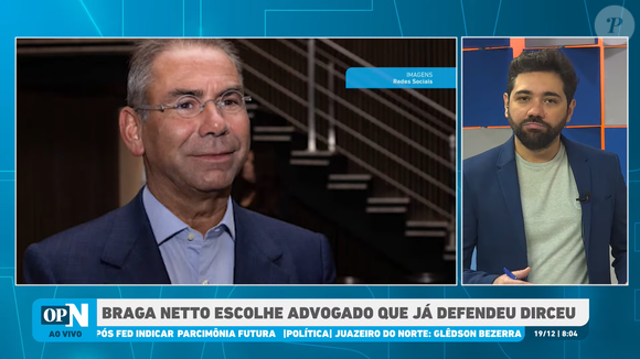 Defesa de Braga Netto também recorre a José Luis de Oliveira Lima, aponta o site PlantoBR