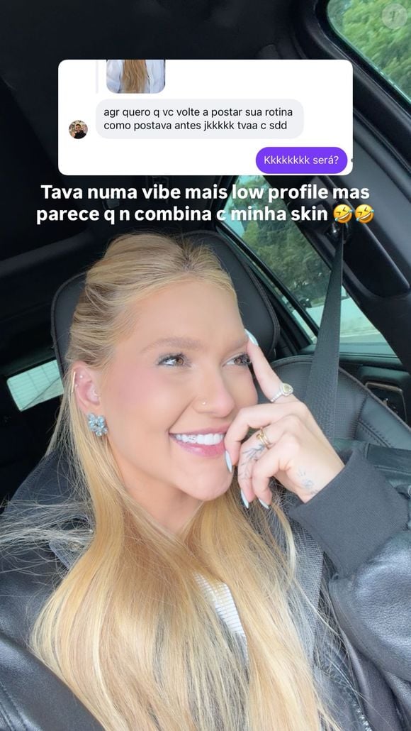 Virginia Fonseca respondeu a uma seguidora que sentia falta de suas publicações frequentes no Instagram. A influenciadora admitiu que estava em uma fase mais discreta, mas brincou que esse comportamento não combina com sua personalidade