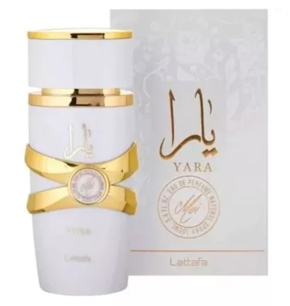 O perfume árabe Yara Moi, da Lattafa, combina doçura e elegância na medida certa.