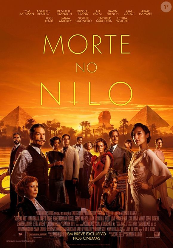 'Morte no Nilo' é um filme lançado em 2022 e que recicla um dos melhores livros de Agatha Christie