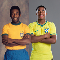 Endrick é o novo Pelé? Comparação entre 'mascote' da Seleção atual e jogador icônico viraliza: uma coincidência marcante sobre os dois chama atenção
