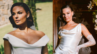 Noiva classy no pre-wedding, romântica no altar e sensual na festa: tudo sobre os 3 looks grifados de Isis Valverde no casamento com Marcus Buaiz