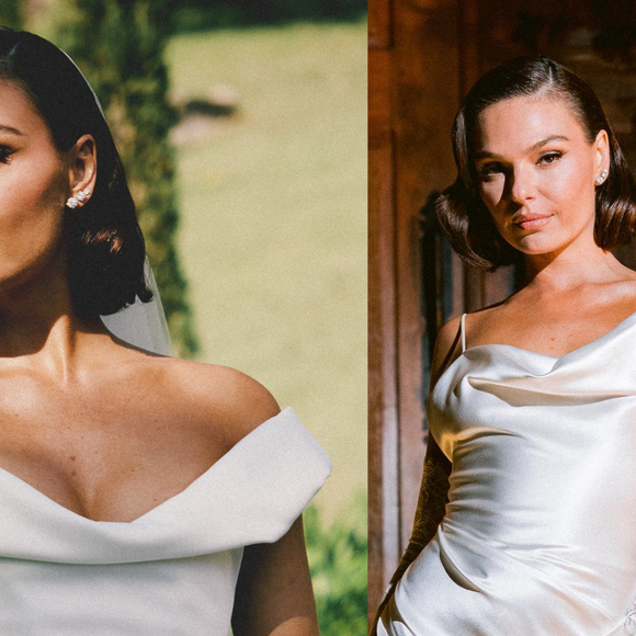 Noiva classy no pré-wedding, romântica no altar e sensual na festa: tudo sobre os 3 looks grifados de Isis Valverde no casamento com Marcus Buaiz