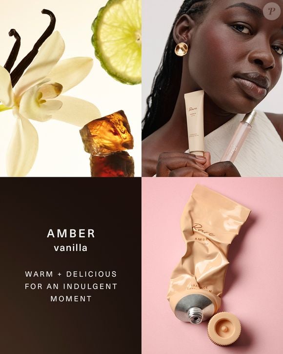 O Rare Beauty Eau de Parfum terá quatro opções diferentes de layering balms