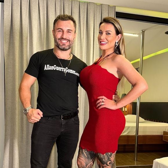 Andressa Urach recrutou o lutador de MMA Allan Guerra para sua nova produção, registrada na noite deste domingo (06)