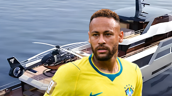 R$ 120 milhões, seis suítes, heliponto e 800 m²: novo superiate de Neymar nasceu de embarcação de serviço e impressiona por detalhe inusitado