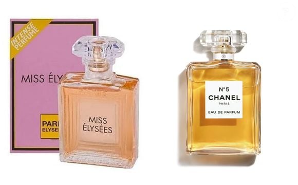 Miss Élysées ( R$ 67,90 100 ml) x Chanel nº 5 (R$ 1.310 100 ml)