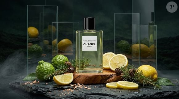 As notas de limão, bergamota, baga de zimbro, cipreste, cedro seco e vetiver fazem do 'Paris Édimbourg', da Chanel, uma fragrância sofisticada que combina frescor, elegância e um rastro marcante de perfume limpo