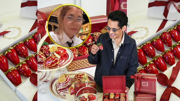 Morango de ouro? Confeiteiro de luxo queridinho de famosas como Virgínia entra na moda e valor CHOCANTE do doce vai te surpreender