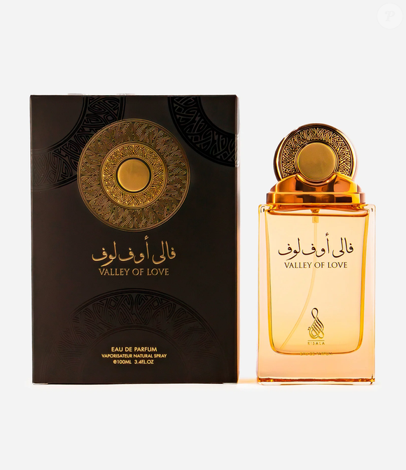 Encontrado na Renner por R$ 179,90, o Valley Of Love, da Risala, tem 100ml, concentração Eau de Parfum e perfil Floral Âmbar, com notas de groselha-preta, açafrão, rosa, patchouli e âmbar