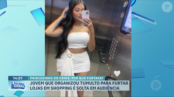 Isabelle Neto Neres é apontada pela Secretaria da Segurança Pública (SSP) como a responsável por articular um arrastão no estabelecimento
