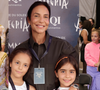 Mini-Ivetes? Ivete Sangalo faz aparição rara com as filhas gêmeas, Marina e Helena, em passeio no Cirque du Soleil; fotos!