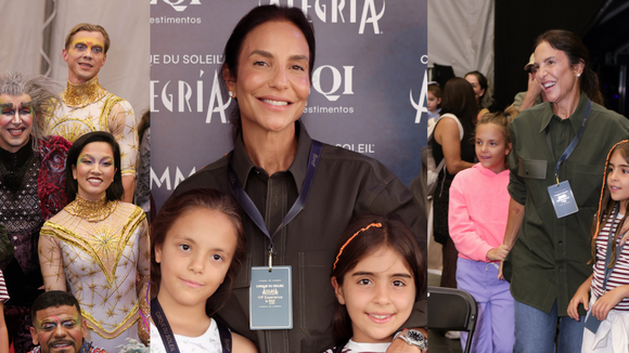 Mini-Ivetes? Ivete Sangalo faz aparição rara com as filhas gêmeas, Marina e Helena, em passeio no Cirque du Soleil; fotos!