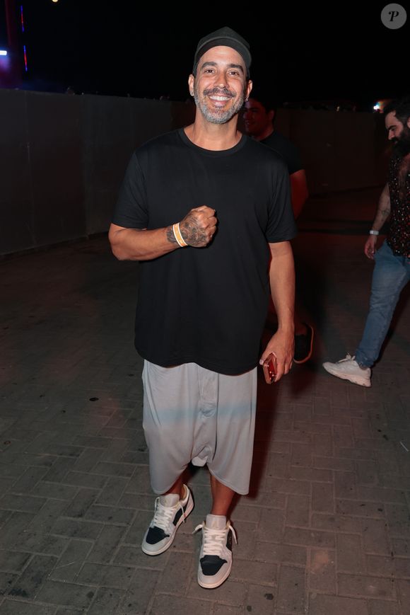 André Marques também foi conferir a turnê “Ivete Clareou” e marcou presença entre os famosos que passaram pelo local
