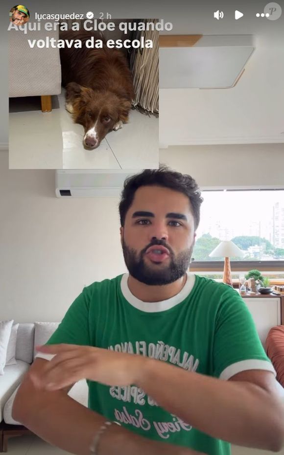 Lucas Guedez contou que Chloe apresentava sintomas de ansiedade por não viver em uma casa ampla