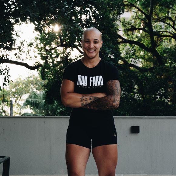 Maya Faria é personal trainer de Mel Maia e atleta de alto rendimento