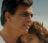 Tarcísio Meira e Bruna Lombardi na novela 'Roda de Fogo' (1986)