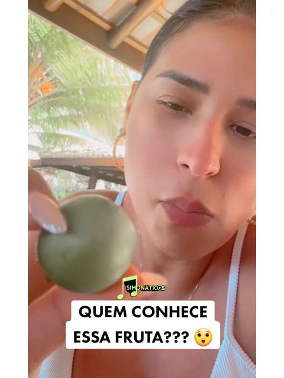 Simone Mendes já mostrou em seus stories do Instagram ser apaixonada pelo umbu, a fruta do umbuzeiro