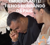 Aline Barros e o marido, Gilmar Santos, não contiveram a emoção e caíram no choro diante do momento