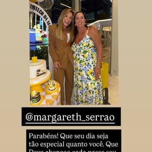 "Você é uma pessoa querida, que transmite luz e carinho, e merece um ano inteiro de coisas lindas", escreveu Poliana Rocha em um trecho da homenagem