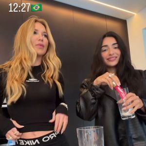 Detalhe fofo: Virgínia mostra shortinho da Nike e revela que o presente veio de Vinicius Jr., a quem chama carinhosamente de 'meu gato'
