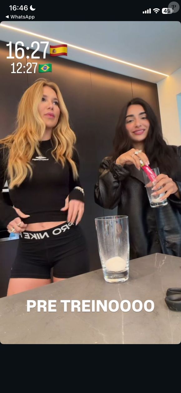 Detalhe fofo: Virgínia mostra shortinho da Nike e revela que o presente veio de Vinicius Jr., a quem chama carinhosamente de 'meu gato'