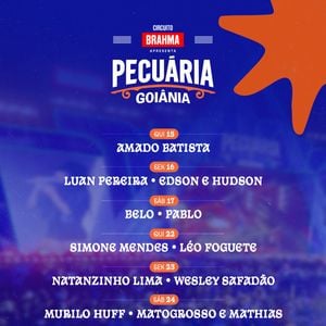 Pecuária de Goiânia 2025: veja a lista completa de shows