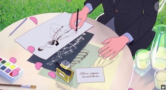 'Para traduzir a beleza suave de uma natureza viva, escolhemos, para os cenários deste filme, uma técnica raramente utilizada. Trata-se de uma técnica artesanal japonesa com guache, que remonta aos anos 1980', contou o diretor do curta