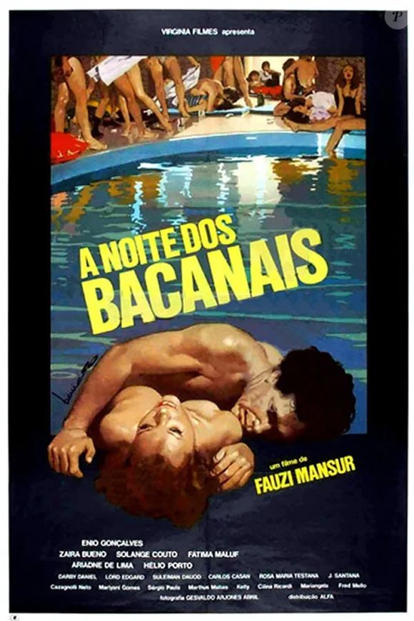 Solange Couto está no elenco do filme ‘Noite dos Bacanais’, uma pornochanchada