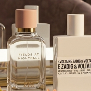 De um lado, o sofisticado This Is Her, da Zadig & Voltaire. Do outro, o Fields at Nightfall, da Zara. Duas fragrâncias com proposta semelhante, mas preços que cabem em bolsos bem diferentes.