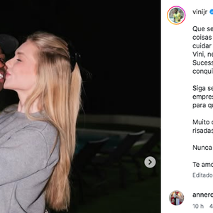 Depois da confusão e repercussão, Vini Jr. alterou a legenda e removeu a parte que deu o que falar