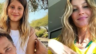 Vivian está enorme! Aos 13 anos, filha de Gisele Bündchen surge ao lado de Tom Brady no jogo do Brasil pela Copa do Mundo e impressiona com beleza: 'Parece a Gisele'