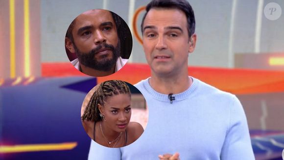 Até Tadeu Schmidt já opiniou sobre o relacionamento de Aline e Diogo Almeida no 'BBB 25'