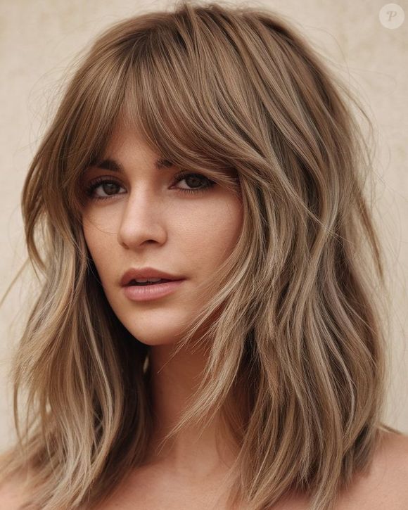 A franja cortina é uma das melhores opções, pois é longa e solta , conferindo um estilo jovem e elegante