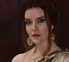 Larissa Maciel surgiu ruiva na época da novela 'Jesus', hoje em reprise na Record