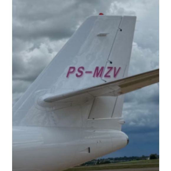 Novo jatinho de Virginia Fonseca tem as iniciais dos membros da família.