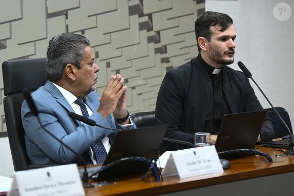 O Padre Patrick prestou depoimento na CPI das Bets nesta quarta-feira (21).