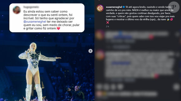 Xuxa Meneghel respondeu com bom humor às críticas recebidas pelo figurino usado na estreia da turnê 'O Último Voo da Nave'