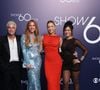 Em meio a tretas com Cauã Reymond, Bella Campos se reuniu com Bruno Gagliasso, Giovanna Ewbank e Grazi Massafera, ex do ator, no bastidor do show 'Globo 60 anos'