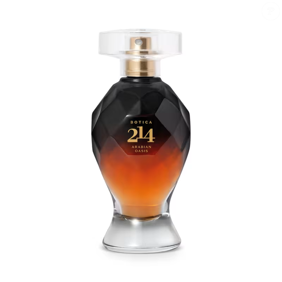 Botica 214 Arabian Oasis Floral Frutal (O Boticário) - 75ml | R$ 199,90 - inspirado em uma noite no deserto combina tâmaras douradas, jasmim e âmbar em uma fragrância floral frutada opulenta e misteriosa