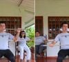 3. Flexão do joelho para tocar o bastão com ativação abdominal