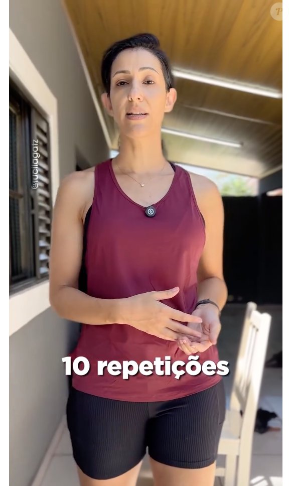 Lucila Gatz indica que sejam feitas 3 séries de 10 repetições. Os exercícios são de diferentes níveis, portanto só passe para o nível 2 e 3 quando estiver dominando o primeiro