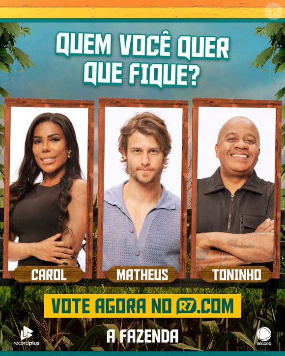 Quem vai sair de 'A Fazenda 17' hoje? Enquete UOL mostra disputa acirrada entre peões