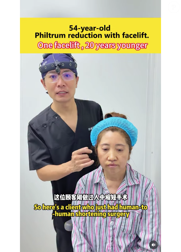 Nas redes sociais, Dr. Lifeng diz que é um dos TOP 10 cirurgiões da Ásia e tem 18 anos de experiência