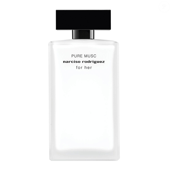 O Pure Musc For Her, de Narciso Rodriguez, combina almíscar, flores brancas e cashmere em uma fragrância sofisticada que remete à sensação de pele macia, roupa limpa e camisa de linho recém-lavada