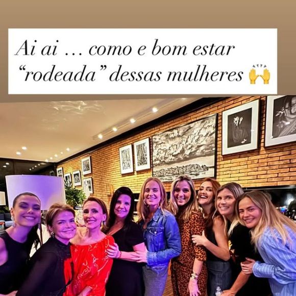 Angélica reuniu muitas amigas para comemorar o aniversário da filha
