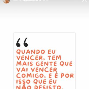 Mariana Goldfarb, ex-companheira de Cauã Reymond, também compartilhou a mensagem na tarde desta quinta-feira (17).